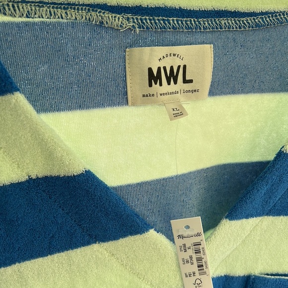 NWT madewell plush T-shirt - Picture 2 of 6